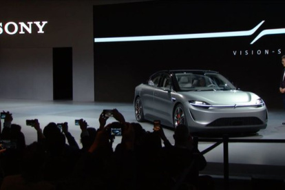 Sony mostró su visión de carro eléctrico en CES 2020.