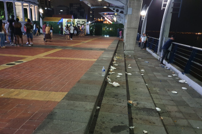Un área del Malecón Simón Bolívar el fin de semana pasado