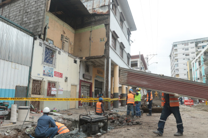 El colapso de la vivienda ocurrió en el centro de Guayaquil