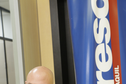 El presidente de la LigaPro, Miguel Ángel Loor, visitó la redacción de EXPRESO.