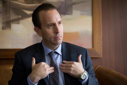 El presidente del Comité Empresarial Ecuatoriano, Patricio Alarcón.