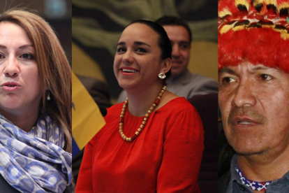 La primera en buscar refugio fue Rivadeneira (centro), cuando las protestas de octubre alcanzaron los picos más altos de violencia.