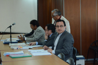 El consejero David Rosero en el primer día de juicio por ataque o resistencia