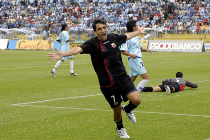 Martín Mandra vistió la camiseta chulla en 2008 y 2011