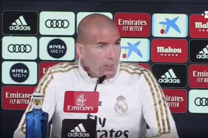 Zinedine Zidane, durante conferencia de prensa.
