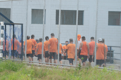 Personas privadas de la libertad en la Penitenciaría de Guayaquil.