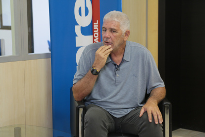 Andrés Gómez, en la sala de redacción de Diario EXPRESO.