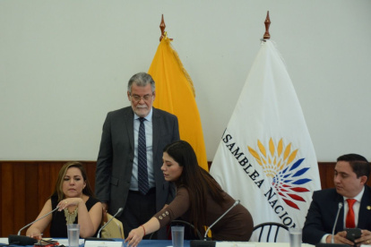 El vicepresidente del CNE, Enrique Pita, fue uno de los convocados por la Comisión de Fiscalización dentro del juicio político.