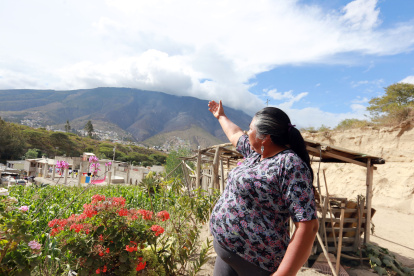 Cerro. La moradora detalla cómo hicieron las labores de reforestación