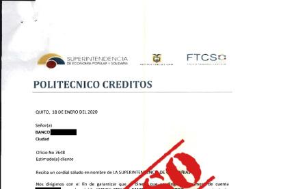 Este es uno de los certificados falsos. Se pueden denunciar esto a la Superintendencia.