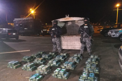 La Policía custodia la droga incautada en una de las acciones antidelincuenciales