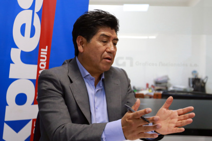 El alcalde Yunda conversó con EXPRESO en sus instalaciones en Quito.