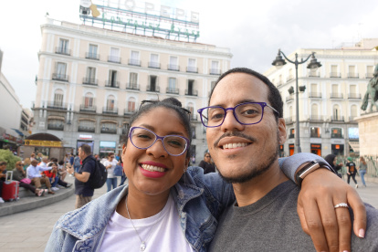 María Lidia y David se conocieron por Tinder hace más de dos años.