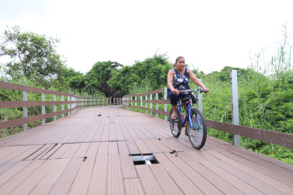 Daño. Como lo publicó EXPRESO, ahora se evidencian también daños en el tramo que conecta a Santay con Guayaquil.