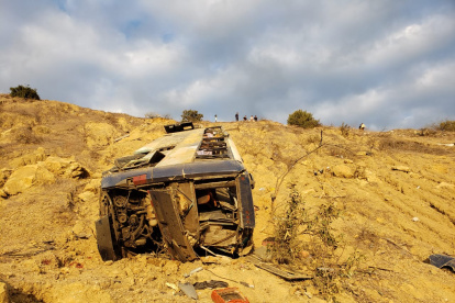 El bus pertenecía a la compañía peruana Divino Niño