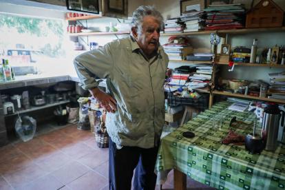 MONTEVIDEO. José Mujica, horas antes de regresar a su escaño en el Senado.