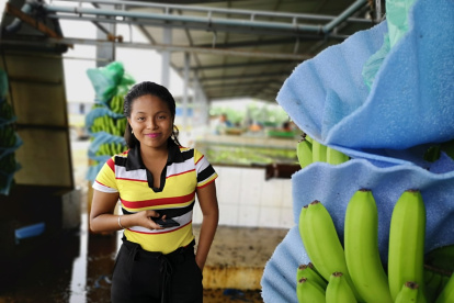 Imágenes captadas durante el trabajo diario en una de las haciendas del cantón Valencia, provincia de Los Ríos. En una empacadora ellas son la fortaleza.