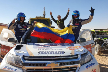 Sebastián Guayasamín (d) ha completado en tres ocasiones el exigente rally Dakar. La última fue el 17 de enero pasado en Arabia Saudita.
