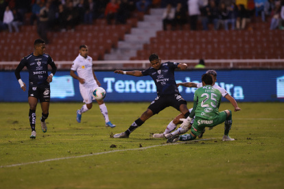 Independiente del Valle derrotó a Liga de Quito en el estadio de Ponciano, la noche del sábado 22 de febrero de 2020.