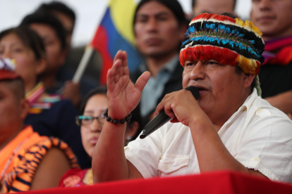 Jaime Vargas, líder de la Conaie.