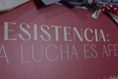 Bajo el lema "la lucha es afectiva" se desarrolló la exposición la tarde del sábado 29 de febrero.