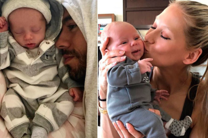 Enrique Iglesias y su esposa compartieron fotos de su nuevo bebé en sus redes sociales.
