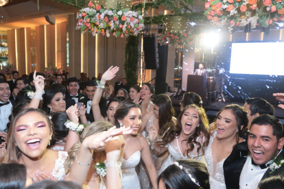 Durante toda la noche, los chicos dejaron en evidencia su alegría.