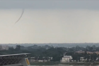 El video del fenómeno climático fue publicado en redes sociales.