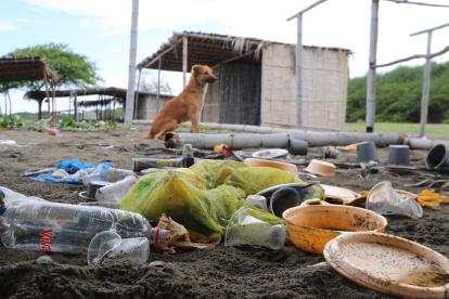 Afectaciones. En las cuatro comunas, el paisaje permanece la mayor parte del tiempo igual que como se observa en la foto. Los animales, sobre todo perros y gallinazos, deambulan por el lugar sin horario.