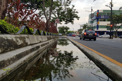 Así luce la zanja ubicada en la avenida Víctor Emilio Estrada.