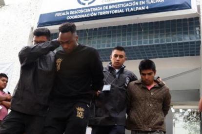 Momento en el que Ibarra fue trasladado al Reclusorio Norte de la Ciudad de México.