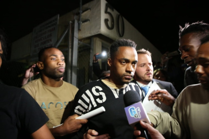 Renato Ibarro, al abandonar el lugar donde estaba detenido en suelo mexicano.