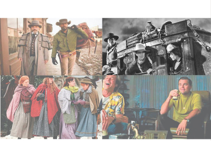 Recopilación de filmes: ‘Django sin cadenas’, ‘La diligencia’, "Mujercitas" y ‘Érase una vez en Hollywood’.