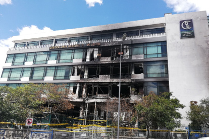 El pasado 12 de octubre la Contraloría fue incendiada por manifestantes que participaban de la protesta indígena