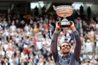 Rafael Nadal, campeón reinante de Roland Garros.