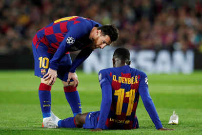 Ousmane Dembélé se lesionó hace unos meses y se recuperará para la Eurocopa, que será en junio del 2021.