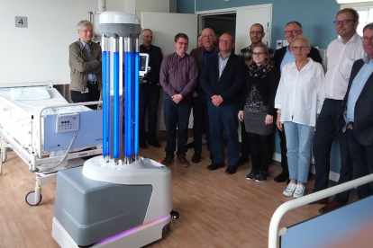 El robot fue gran aliado de China para mantener a flote los hospitales temporales.