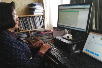 Maestros universitarios a nivel nacional y docentes de planteles del ciclo Sierra y Amazonía laboran en la modalidad de teletrabajo.