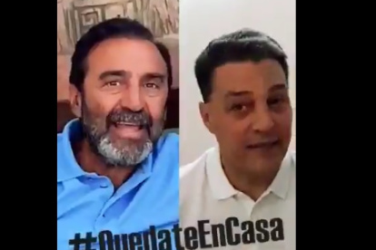 Nassib Neme y Carlos Alejandro Alfaro Moreno, presidentes de Emelec y Barcelona, realizaron un llamado conjunto ante la pandemia del coronavirus.