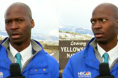 El periodista Deion Broxton se llevó el susto de su vida.