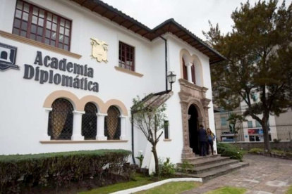 El edificio en el que funciona la Academia Diplomática, en el norte de Quito, reabrió sus puertas a finales de noviembre de 2019.