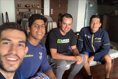 Esteban Enderica, David Farinango, Juan Fernando Enderica y David Castro se encuentran en Bolivia.