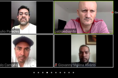 El técnico Pablo Repetto realizó una video conferencia para dar detalles de los trabajos que realizan los jugadores de Liga de Quito.