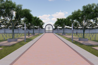 Los planes de cómo quedará el nuevo cementerio en Monte Sinaí.