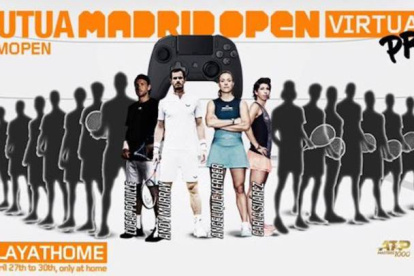 El afiche oficial del torneo que muestra a los primeros sembrados: Murray, Kerber, Pouille y Carla Suárez