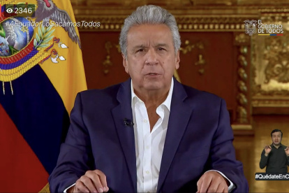 El mandatario anunció algunas medidas en cadena nacional, la tarde de este 10 de abril de 2020.