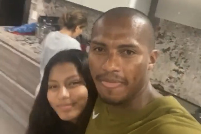 Antonio Valencia subió fotos y videos en un momento familiar durante su cuarentena.