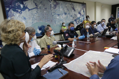 Reunión. Se llevó a cabo ayer en la Corporación de Seguridad Ciudadana.