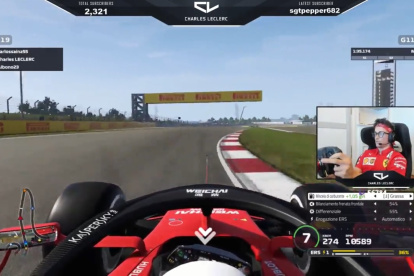 Charles Leclerc (Ferrari) se impuso en el último Gran Premio virtual, disputado el domingo 19 de abril