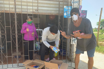 El Gato empezó ya la recolección de víveres y a armar la ayuda humanitaria